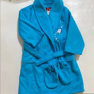 Kids Blue Pajamas with Penguin Design